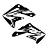 Honda Honda CR85 2003-2012 Stock updated BLACK shroud graphics FREE