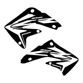 Honda  Honda CR85 2003-2012 Stock updated BLACK shroud graphics FREE SHIPPING