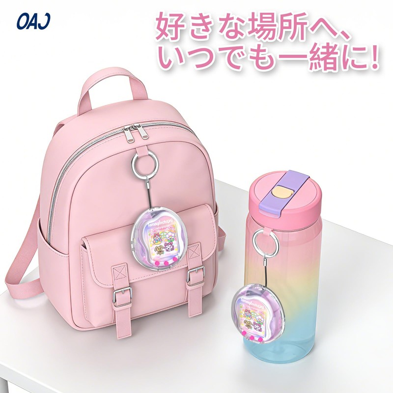 Tamagotchi Uni Case, Clear, PC, Protective Case, Strap Hole, Full