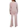 Live2Lounge Womens Tan Pajamas Lounge Set 3-Piece Moisture-Wicki