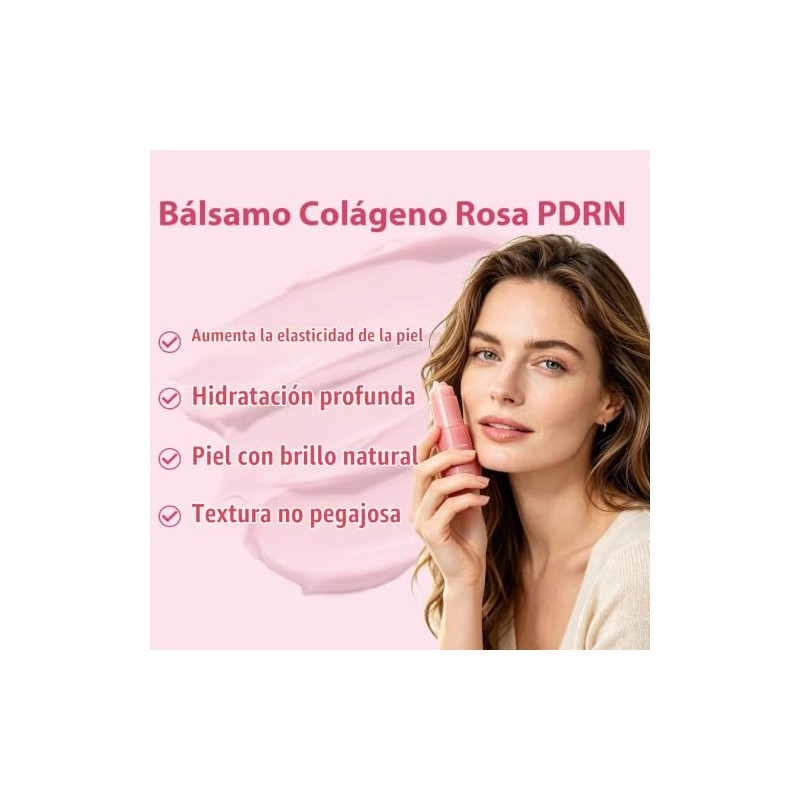 2PCS PDRN Pink Collagen Volume Multi Balm Stick, para Rostro