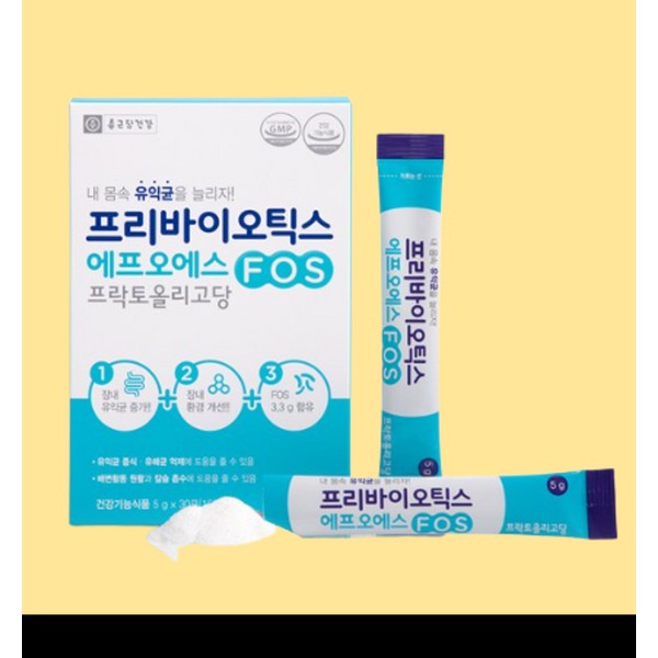 Chong Kun Dang Health Prebiotics FOS FOS 5g 30 packets x 6 / 종근당건강 프리바이오틱스 FOS 에프오에스 5g 30포 x 6개