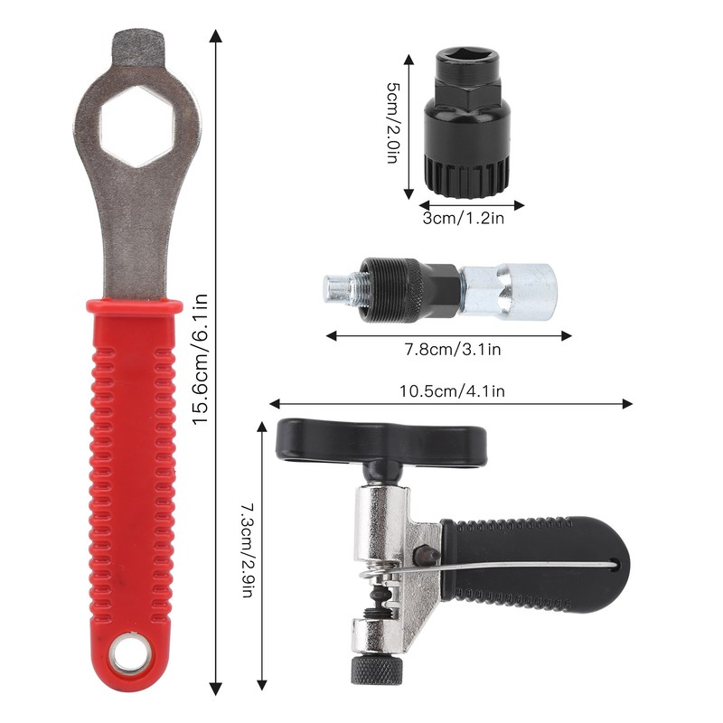 Bicycle Repair Tool Kit Hex Wrench Chain Breaker Bottom Bracket
