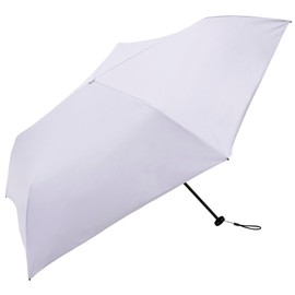Because Because Folding Umbrella, 19.7 inches (50 cm), UV Protection, Approximately 99.9 % of UV Protection, Lightweight, 4.2 oz (120 g), Parasol, Rain or Shine, Women's, Slim, Stylish, Purple,