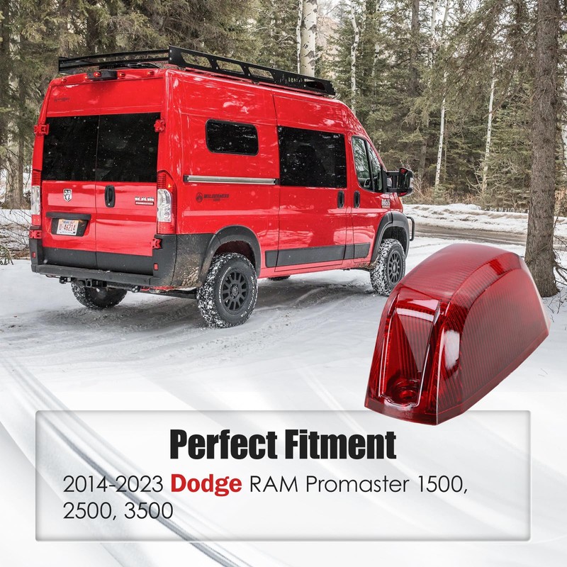 5PCS Rear Cab Roof Marker Lights for 2014-2023 RAM Promaster