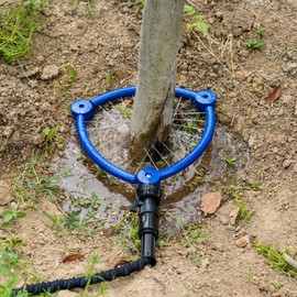 WBCBEC 360°Tree Water System Tree Watering Ring Circle Sprinkler and Irrigation System Targeted Water for New Tree Outdoor Plants Raised Garden Bed Shrub