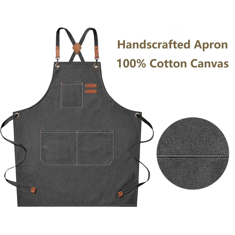 AFUN Chef Aprons for Men Women with Large Pockets, Cotton