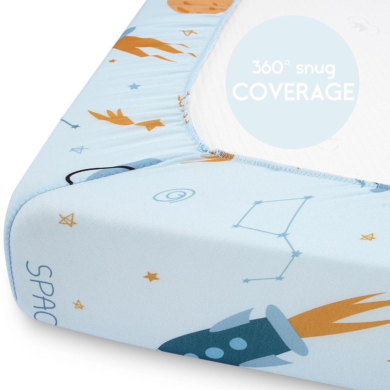 Yoofoss Cot Bed Sheets 81 x 41 cm Fitted Super