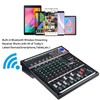 Dj Mixers 8 Channel Audio Mixer Sound Board with Bluetooth,