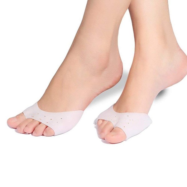 Metatarsal Gel Pads, Foot Pads, Metatarsal Pads with Breathable Air Holes, 1 Pair of Ball of Foot Cushions, Forefoot Pads, Foot Pads for Ball of Foot, Blisters and Forefoot Pain Relief