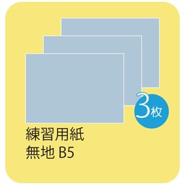 Kuretake KN37-54 Paper Water Book, Practice Paper, Plain B5, 3 Sheets