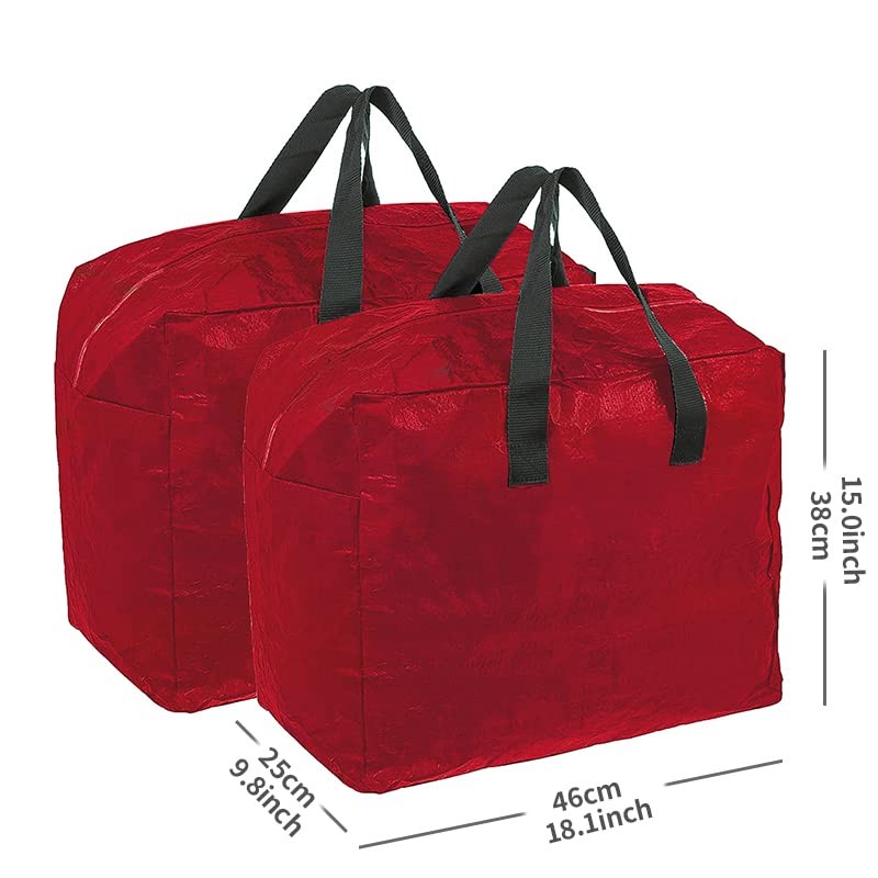 Ram® RED 3 Pieces HEAVY DUTY Large Christmas Tree Bag