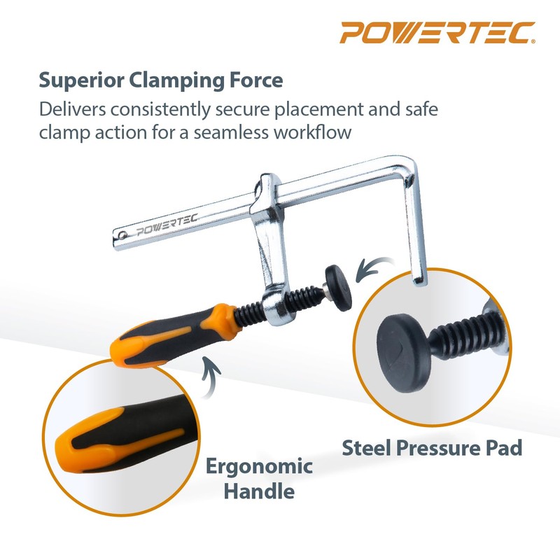POWERTEC 110" Track Saw Guide Kit for DeWalt, Includes 2PK