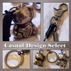 One Limitation AN118 Maneki Cat Key Chain, Leather, Charm, Accessory,