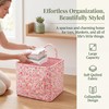 Quilted Laundry Basket with Handles—Multifunctional Fabric Storage Basket, Bohemian-Style Fabric