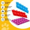 6PCS Silicone Molds Puppy Dog Paw and Bone, Elegant Chocolate