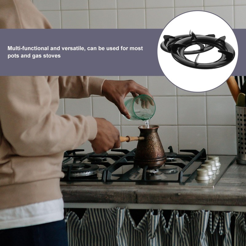 2PCS Wok Rings Wok Support Ring for Gas Stove Cast