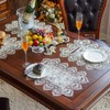 ARTABLE Lace Doily Placemats Round Lace Place Doilies Embroidered Flower