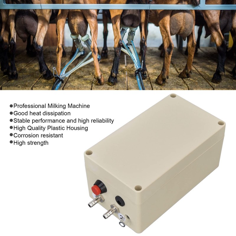 Milking Vacuum Pump, 48W Easy Installation Pulsation Milking Machine Plug