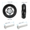 PATIKIL 70 x 19 mm Suitcase Replacement Wheels, Set of