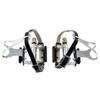 FPD NWL-424B+S41+T12 Road Touring Pedals with Toe Clips Cages Straps,