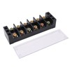 Electrical Terminal Strip Block Thickened 100A 600V Dual Row 6