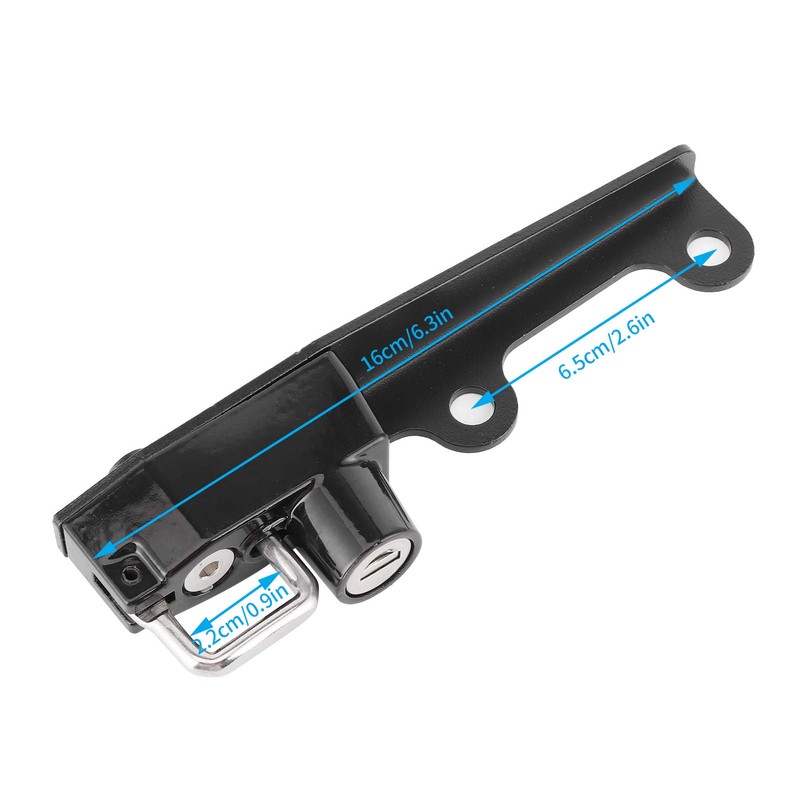 Motorcycle Anti-Theft Helmet Lock Stainless Steel W/2 Keys Fit for