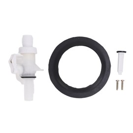 13168 RV Toilet Water Valve Kit, Trailer Toilet Valve Kit for Thetford for Aqua Magic V High and Low Model RV Toilets, for Trailer, RV, Yacht