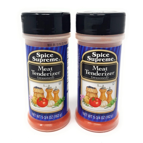 Spice Supreme Meat Tenderizer 5.75 Ounces each (2 Pack)