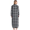 Latuza Women's Plaid Flannel Nightgowns Full Length Sleep Shirts XL