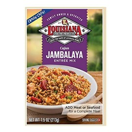 Louisiana Fish Fry Cajun Jambalaya Entree Mix, 7.5 Ounces - Pack of 4