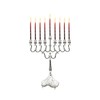 Majestic Giftware MN-HA19379BS Hanukkah Menorah, 8-Inch, Silver Plated
