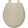 Bemis 500EC-062 is a Round Molded Wood Toilet Seat Closed