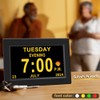 8inch Extra Large Impaired Vision Digital Alarm Clock with Day