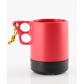 CHUMS CH62-1620-B053-00 Camper Mug, Beige/Red, Large, 19.4 fl oz (550 ml)