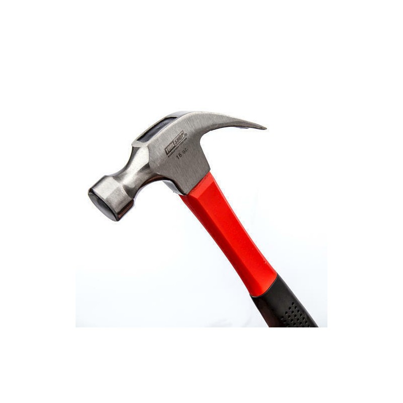 Tool Shop 16 oz. Steel Head Claw Hammer with Fiberglass