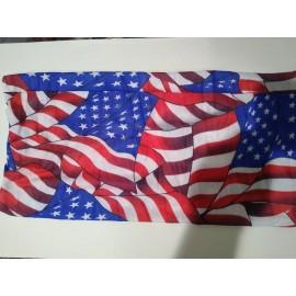 VIM Trading Multipurpose Head Gear 25x50cm.poly/ microfiber bandana face mask American flag