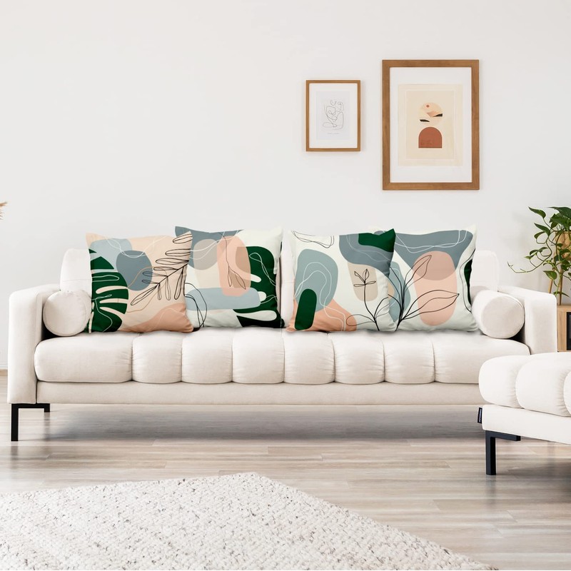 Aoihrraan 46 x 46 cm Set of 4 Decorative Boho