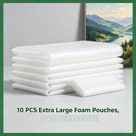 Parts3A Moving supplies,10PC Cushion Foam Pouches,24" x 36",0.5mm Thickness