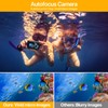 4K Underwater Camera with 64GB Card, 11FT Waterproof Camera Dual-Screen