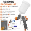 REFINE Air Spray Gun, Auto Paint Gun with 1.4/1.8/2.0mm Nozzle,