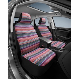 West Coast Auto Baja Blanket Bucket Seat Covers, Front Automotive Protection,Universal Fits for Cars, Trucks, Van, SUV - Airbag Compatible (4PCS Pink)