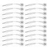 20Pcs Electrode Wires 2.0in Portable Replacement Button Electrode Lead Wires