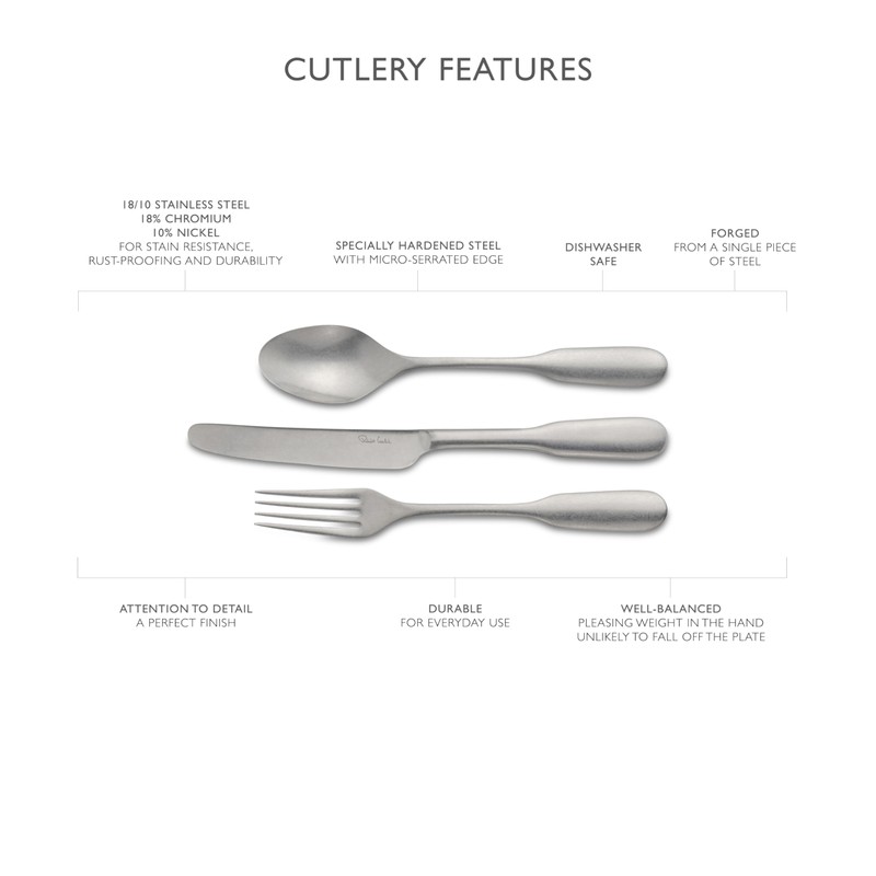 English Fiddle Vintage, 7 Piece Cutlery Place Setting. Made from