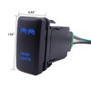 LED Light Push Switch Blue Backlit On/Off Compatible with Toyota
