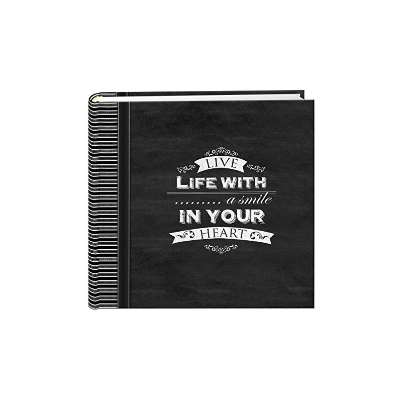 Chalkboard 200 pkt 4x6 Photo Album, Smile
