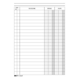 Edipro E2649 Cassa Book Register 96 Pages F.to 24 x 17