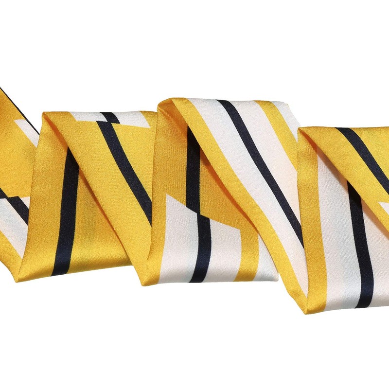 Allegra K Women's Thin Ribbon Scarf, Neckerchief, Rectangle, Strap, Long,