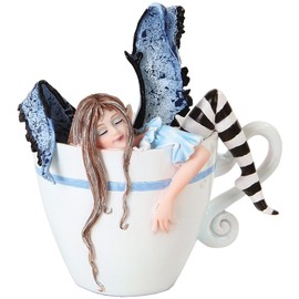 Amy Brown I Need Coffee Sleepy Faery Statue Fairy Sculpture Sweet Addictions