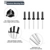 HARSKIYER 50Pcs 3/16" x 1" Tri Grip Rivets Assortment, Black
